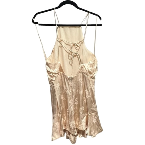 Topshop Satin Gold/Beige Mini Romper, New with Tags - Picture 3 of 7